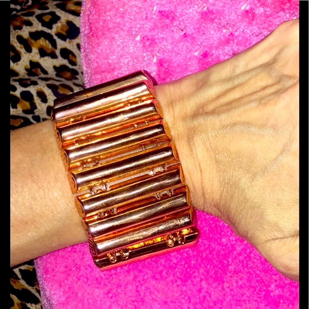 Rose Gold Tone Bar Bracelet